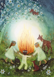 Carte postale Midsummer - Illustratrice Bijdehansje