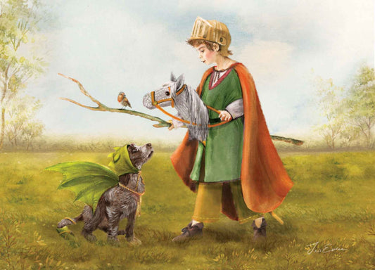 Carte Postale Mon dragon et moi