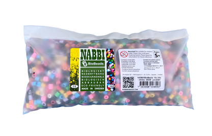 Nabbi BioBeads Perles à repasser Biodégradables 10 couleurs - Lot de 3000