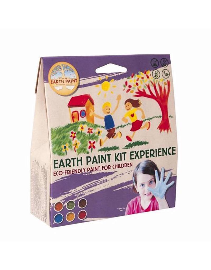 Natural Earth Paint Lot de peinture complet 6 couleurs + 3 pinceaux