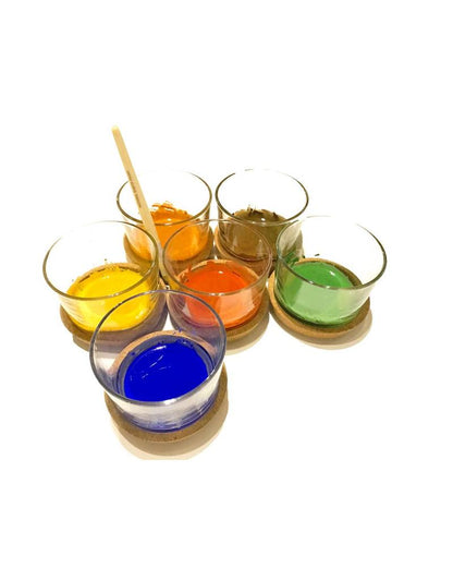 Natural Earth Paint Lot de peinture Découverte 6 couleurs + 1 pinceau