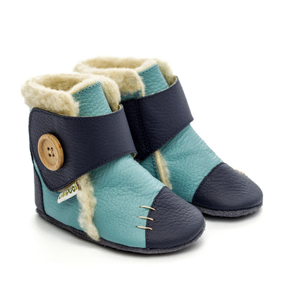 Bottines fourrées en cuir souple Liliputi North Sea