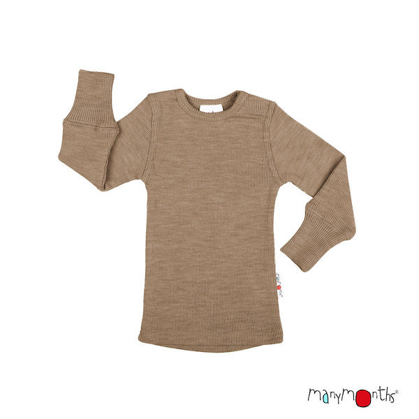 MANYMONTHS T-shirt manches longues en laine - coloris 2023