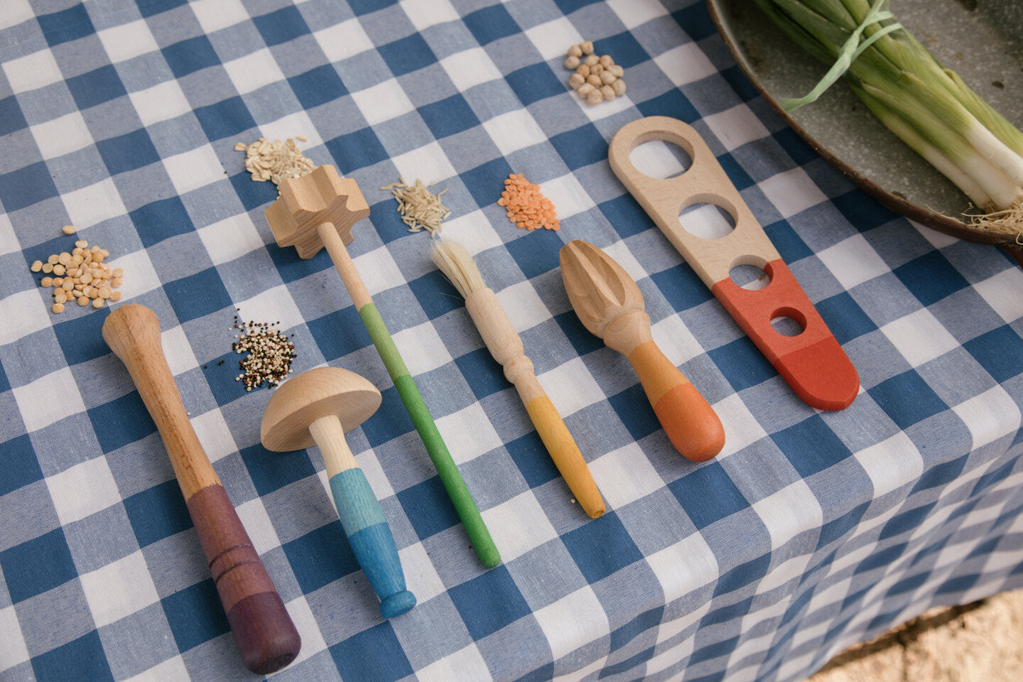 Outils en bois Grapat - lot de 6