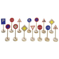 Panneaux de Signalisation en bois, 15 pièces GOKI