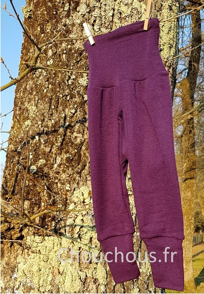 Cosilana Pantalon Violet - laine/soie