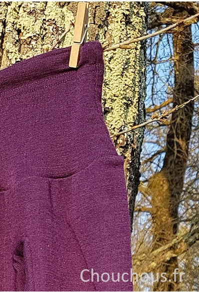 Cosilana Pantalon Violet - laine/soie