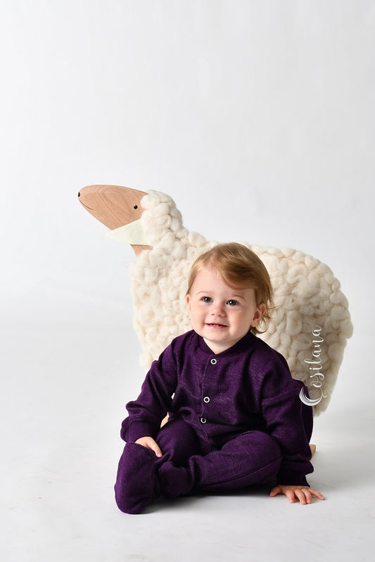Pyjama en laine avec pieds Cosilana