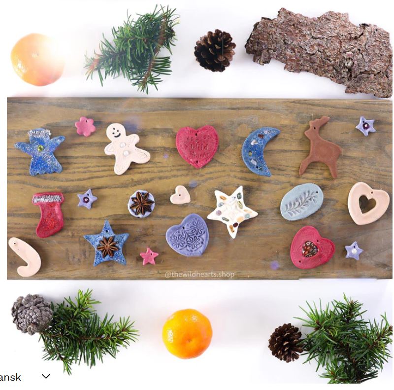 Pâte à modeler Naturelle - The Wild Hearts Créative - 720 gr et accessoires