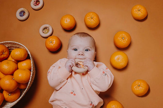 Petit Boum Hochet sensoriel Donut Oranges