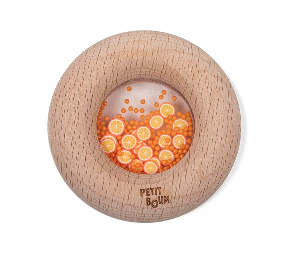 Petit Boum Hochet sensoriel Donut Oranges