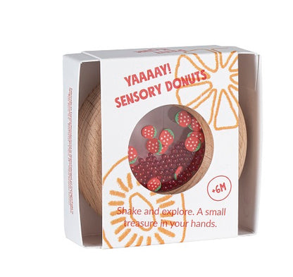 Petit Boum Hochet sensoriel Beignet Fraises