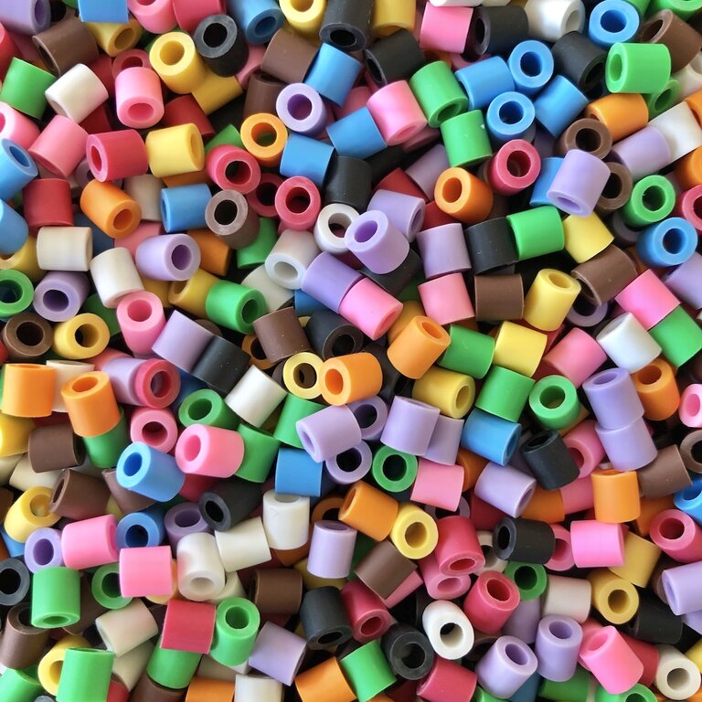 Nabbi BioBeads Perles à repasser Biodégradables 10 couleurs - Lot de 1000