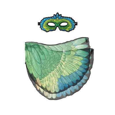 Dreamy Dress Ups Ailes + Masque Perroquet Vert