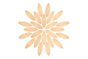 Pétales de fleurs en bois Grapat - 24 pièces