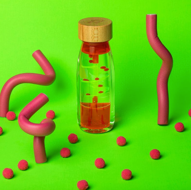 Petit Boum Bouteille sensorielle Move Spiral Pink