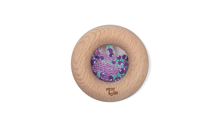 Petit Boum Hochet sensoriel Donut Aubergine