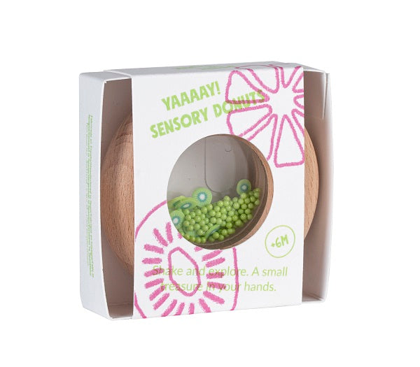 Petit Boum Hochet sensoriel Donut Kiwi