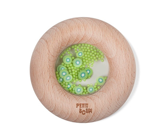Petit Boum Hochet sensoriel Donut Kiwi