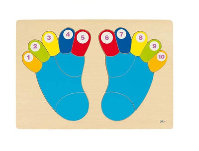 Puzzle en bois Les Pieds