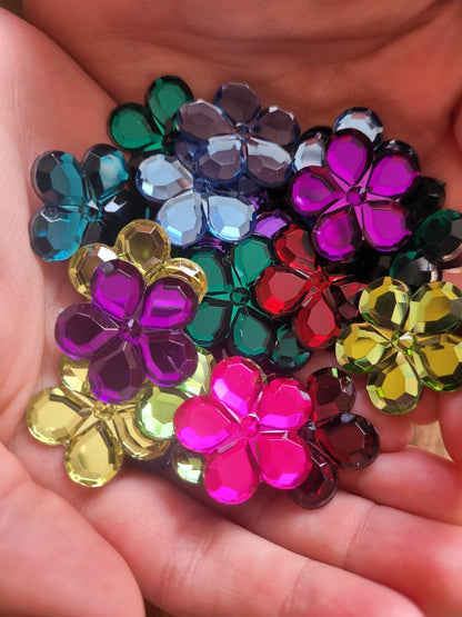 Bauspiel Pierres brillantes Fleurs 60 pièces