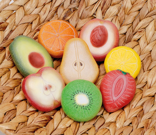 Pierres Sensorielles Fruits Lot de 8 - Yellow Door