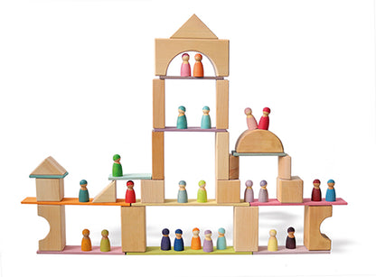 Planches de construction en bois Pastel Grimm's