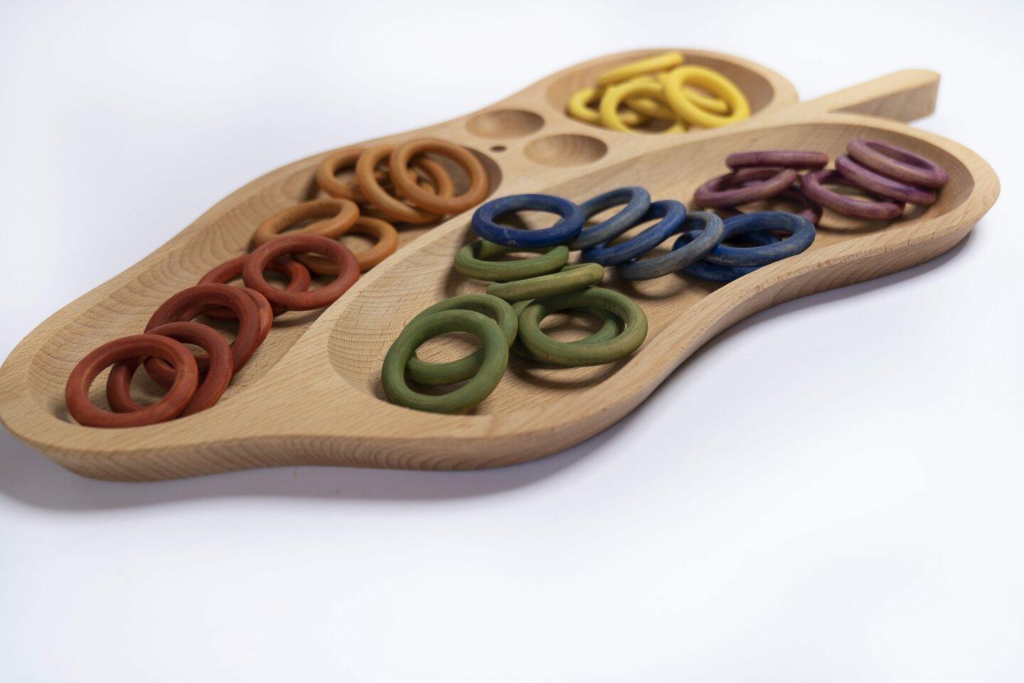 Plateau en bois en forme de Feuille Pagalou Toys