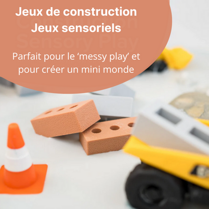 PlayTray Inspire my Play Mini briques pour jeu sensoriel - Lot de 25