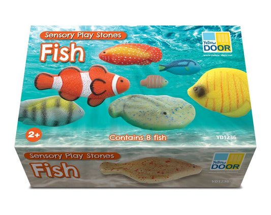 Poissons Pierres sensorielles Lot de 8 Yellow Door
