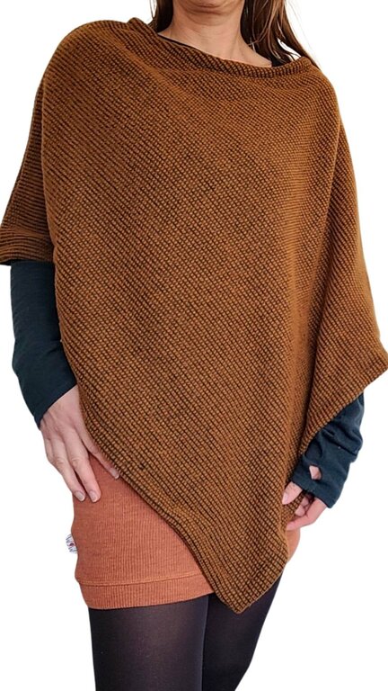 Alwero Poncho en laine Ana Buckle - Taille Unique - Divers coloris