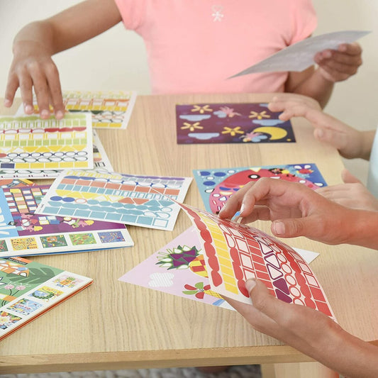 Poppik Mes cartes en stickers Animals - 6 cartes 360 stickers