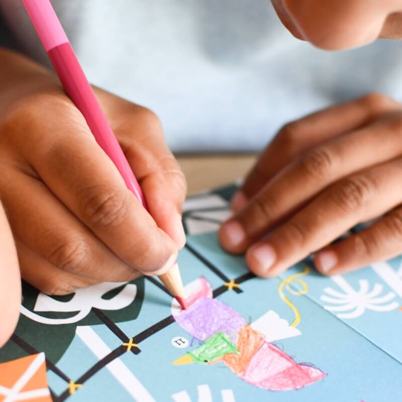 Poppik Poster à colorier Jungle Dès 5 ans