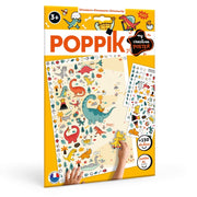 Poppik Poster Créatif Dinosaures + 150 Autocollants