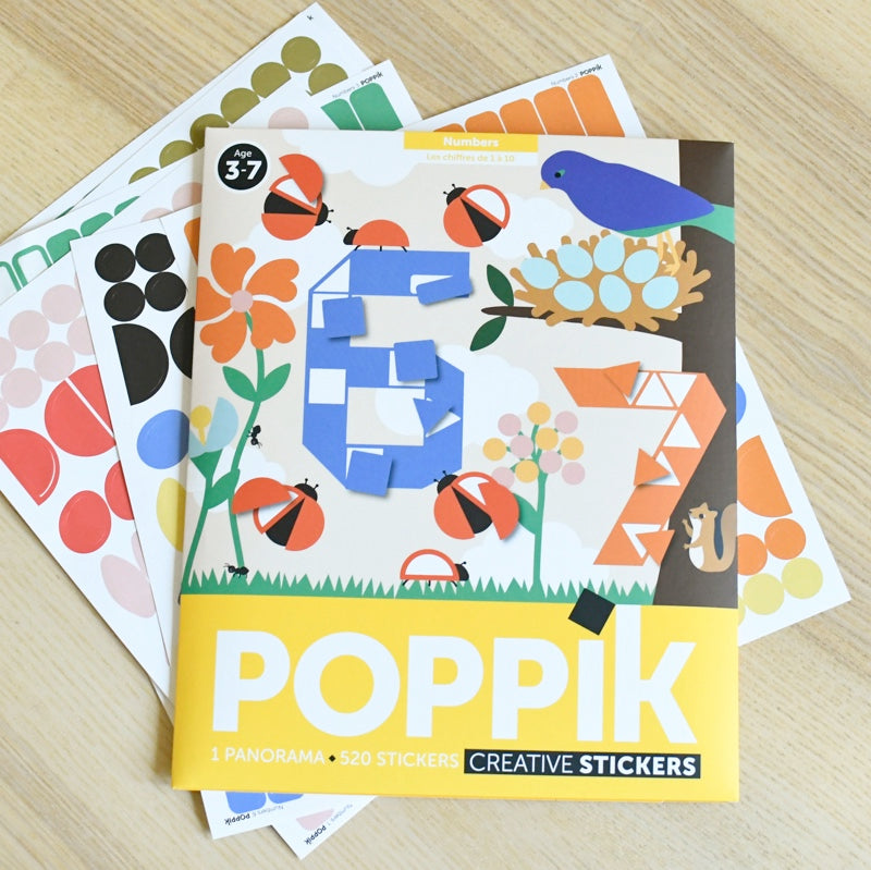 Poppik poster panoramique les Chiffres - 520 autocollants