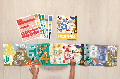 Poppik poster panoramique les Chiffres - 520 autocollants