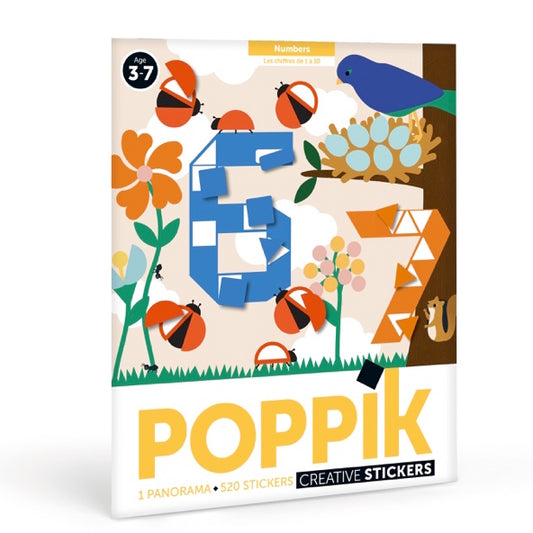 Poppik poster panoramique les Chiffres - 520 autocollants
