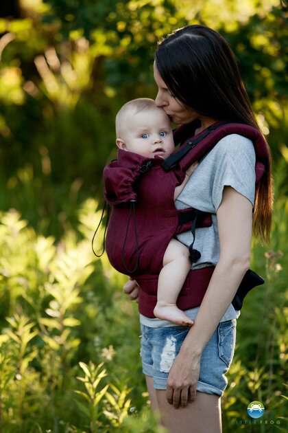 Porte-bébé Little Frog Ruby Herringbone