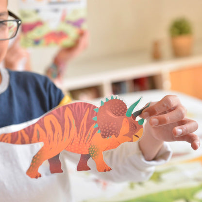 Poster géant + 32 stickers Dinosaures Poppik