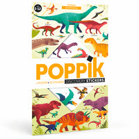 Poster géant + 32 stickers Dinosaures Poppik