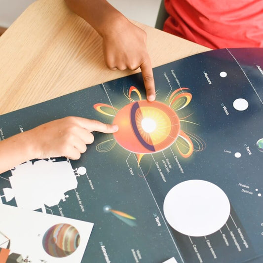 Poster géant + 40 stickers Astronomie Poppik