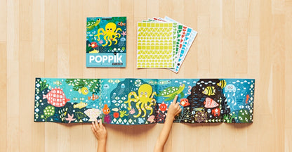 Poster panoramique + 750 stickers Aquarium Poppik