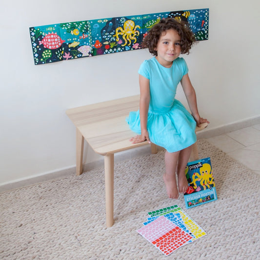 Poster panoramique + 750 stickers Aquarium Poppik