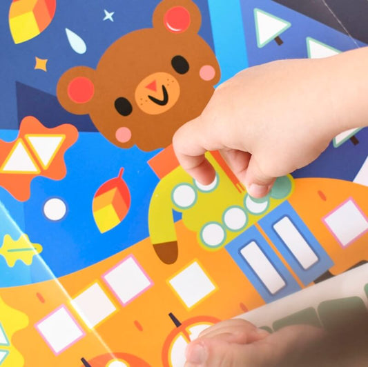 Poster panoramique + 520 stickers 4 saisons Poppik