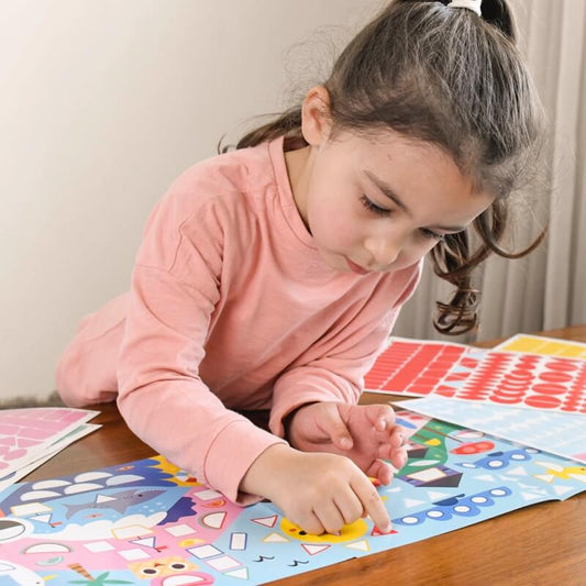 Poster panoramique + 520 stickers 4 saisons Poppik