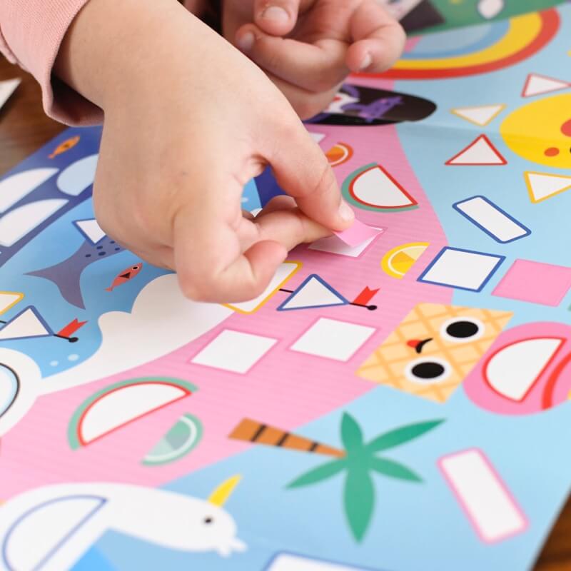 Poster panoramique + 520 stickers 4 saisons Poppik