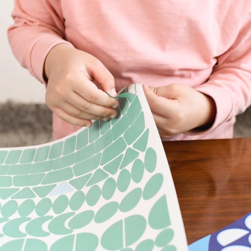 Poster panoramique + 520 stickers 4 saisons Poppik