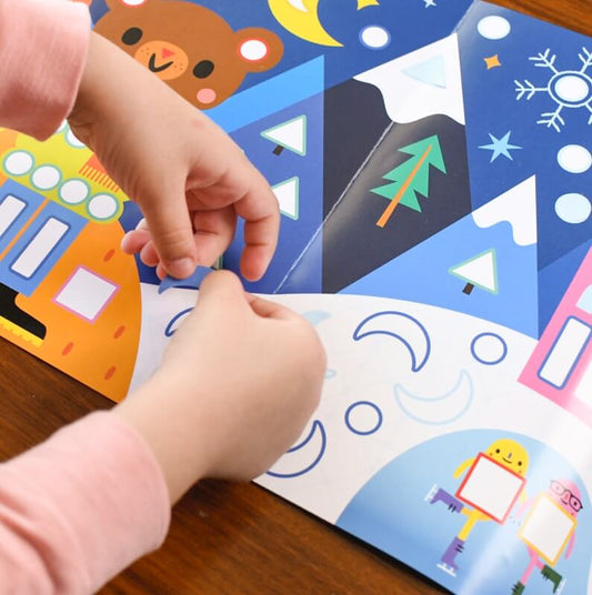 Poster panoramique + 520 stickers 4 saisons Poppik