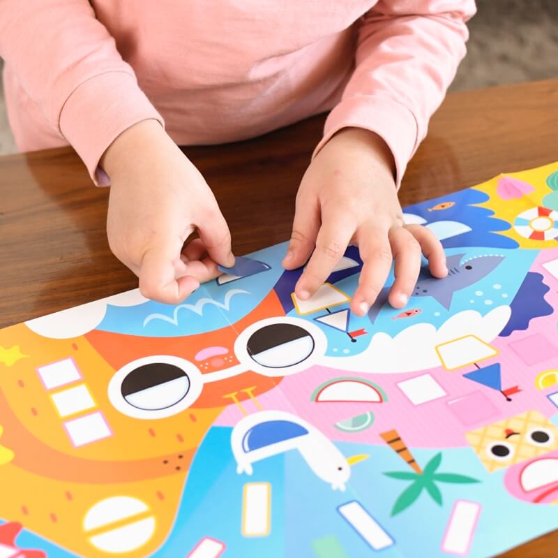 Poster panoramique + 520 stickers 4 saisons Poppik