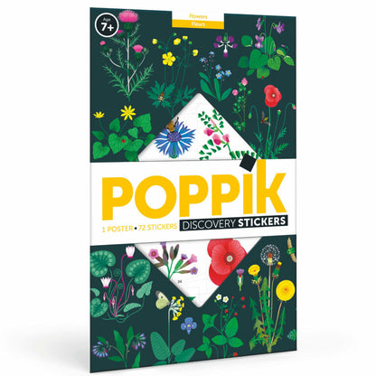 Poster pédagogique Jardin Botanique - 72 autocollants Poppik